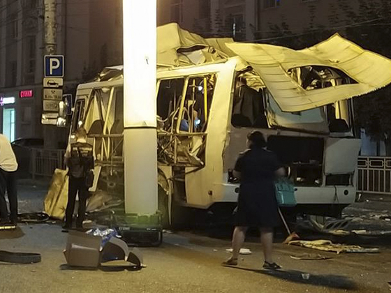 Количество пострадавших при взрыве в воронежском автобусе увеличилось до 20, два человека погибли